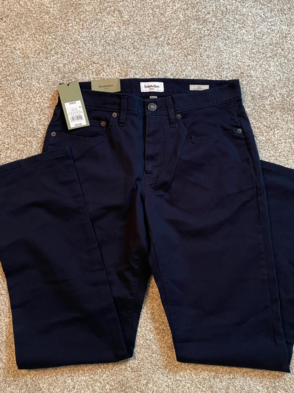 Goodfellow & Co Navy Slim Straight Men's Jeans